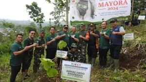 Memelihara Sumber Air, Kodim Pasuruan Bersinergi Dengan PT Mayora
