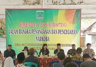 Danramil 0819/03 Kraton Hadiri Bimtek Pencegahan Bahaya Narkoba