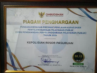 Ombudsman RI Gelar Penganugerahan Penilaian Kepatuhan Pelayanan Publik 2024