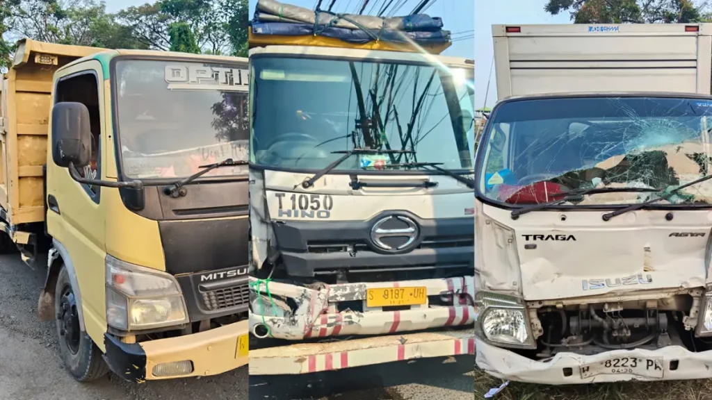 kondisi-3-truk-yang-terlibat-tabrakan-di-simpang-tiga-bareng-pandaan-A5joA